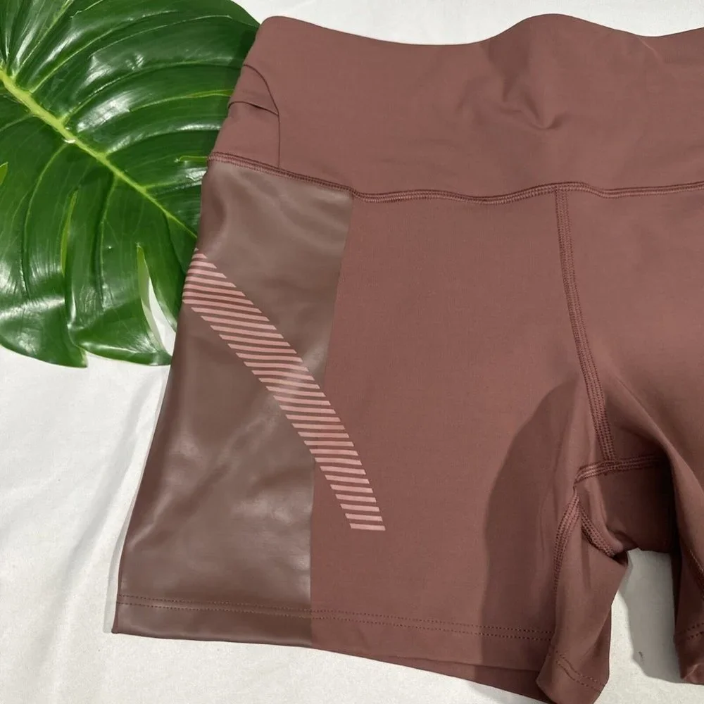 NWT $69‎ Athleta x Allyson Felix [ 1X ] Legend Shortie Shorts Hearth Rose